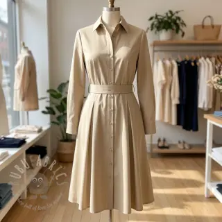 Bawełniana tkanina TWILL Mango light sand