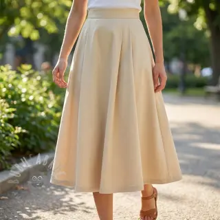 Bawełniana tkanina TWILL Mango pebble