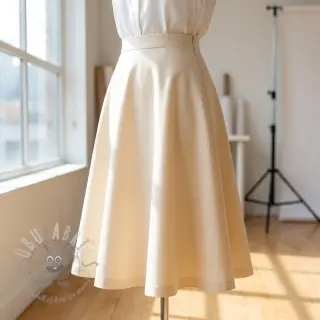 Bawełniana tkanina TWILL Mango ecru