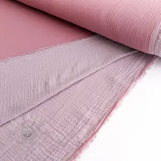 Muślin double gauze DOUBLE FACE lilac