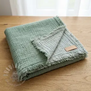 Muślin double gauze DOUBLE FACE light mint