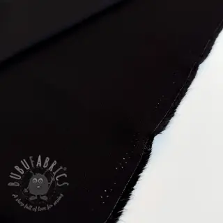 Tkanina wiskozowa z lnem BUBBLY black