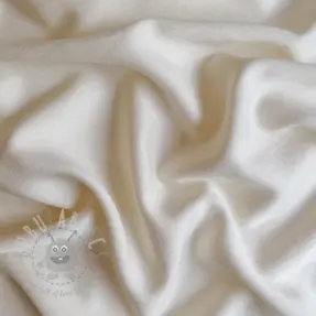 Tkanina wiskozowa z lnem BUBBLY off white