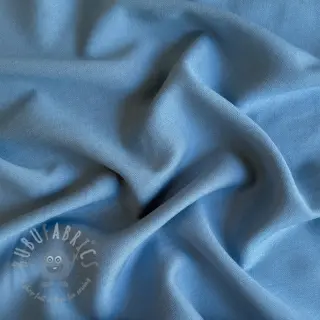 Tkanina wiskozowa z lnem BUBBLY old blue