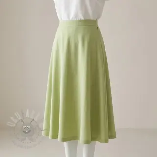 Tkanina wiskozowa z lnem BUBBLY lime cream