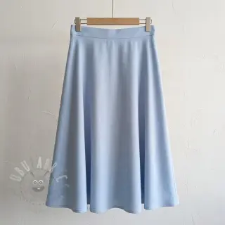 Tkanina wiskozowa z lnem BUBBLY light old blue