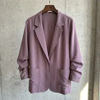 Tkanina wiskozowa z lnem BUBBLY lavender