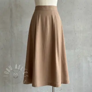 Tkanina wiskozowa z lnem BUBBLY taupe