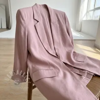 Tkanina wiskozowa z lnem BUBBLY lilac