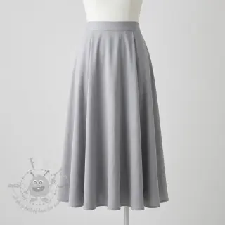 Tkanina wiskozowa z lnem BUBBLY light grey