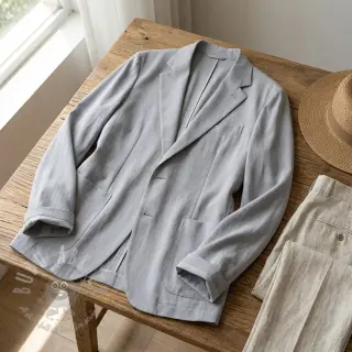 Tkanina wiskozowa z lnem BUBBLY light grey