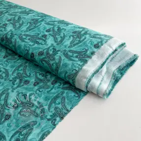 Wiskoza RAYON POPLIN Paisley design C