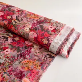 Wiskoza RAYON POPLIN Blossoms design A