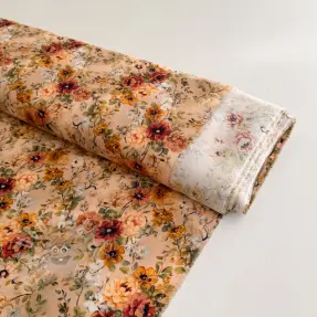Wiskoza RAYON POPLIN Flower sea design E