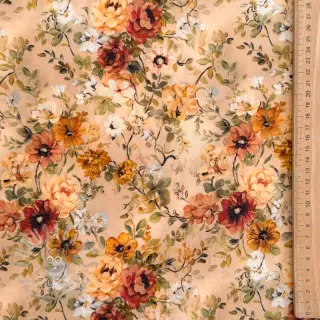 Wiskoza RAYON POPLIN Flower sea design E
