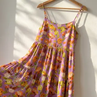 Wiskoza RAYON POPLIN Fruity design C
