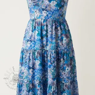 Wiskoza RAYON POPLIN Blossoms design C