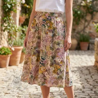 Wiskoza RAYON POPLIN Blossoms design B