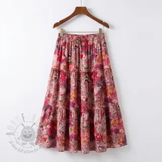 Wiskoza RAYON POPLIN Blossoms design A