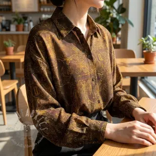 Wiskoza RAYON POPLIN Flow design A