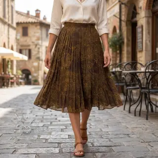 Wiskoza RAYON POPLIN Flow design A