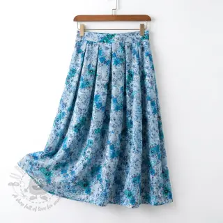 Wiskoza RAYON POPLIN Flower sea design D