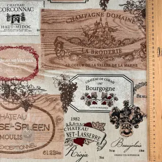 Tkanina dekoracyjna Linenlook Wine label box