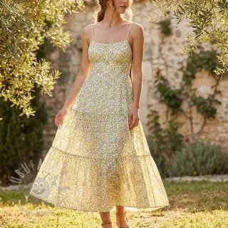 Bawełniana tkanina DOBBY Lemons digital print
