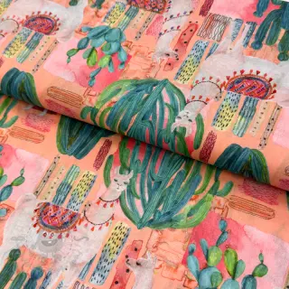 Bawełniana tkanina VOILE Llama digital print
