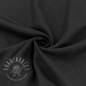 Tkanina wiskozowa z lnem WASHED black