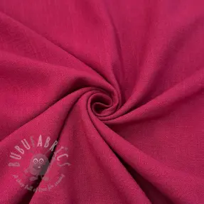 Tkanina wiskozowa z lnem WASHED berry