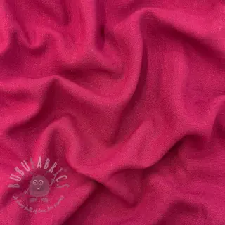 Tkanina wiskozowa z lnem WASHED berry