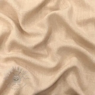 Tkanina wiskozowa z lnem WASHED beige