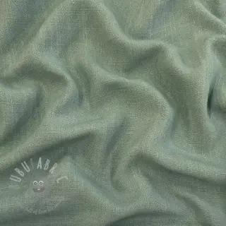 Tkanina wiskozowa z lnem WASHED old green