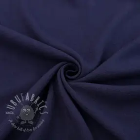 Tkanina wiskozowa z lnem WASHED navy