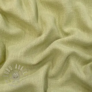 Tkanina wiskozowa z lnem WASHED light lime