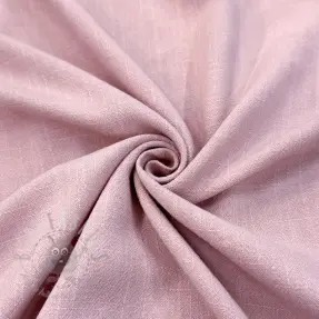 Tkanina wiskozowa z lnem WASHED old rose