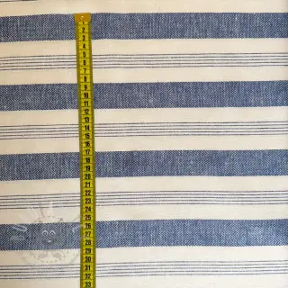 Len YARN DYED BIG Stripe blue