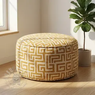Tkanina dekoracyjna RAFFIA ocre