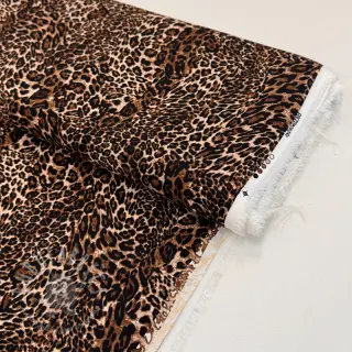 Wiskoza RADIANCE Skinny brown digital print