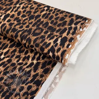 Wiskoza RADIANCE Wild skin brown digital print