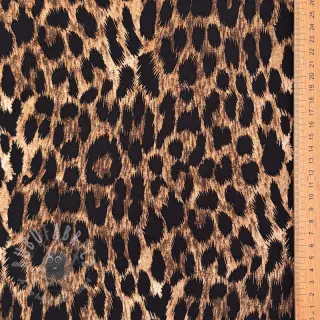 Wiskoza RADIANCE Wild skin brown digital print