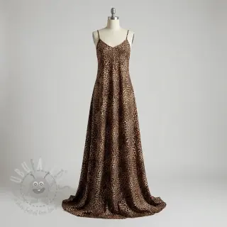 Wiskoza RADIANCE Skinny brown digital print