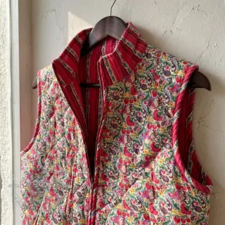 Bawełniana tkanina VOILE STEPPED Paisley flowers white digital print