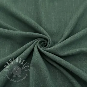 Tkanina wiskozowa z lnem WASHED dark green