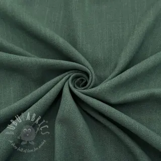 Tkanina wiskozowa z lnem WASHED dark green