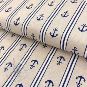 Tkanina dekoracyjna Linenlook Stripe Maritime