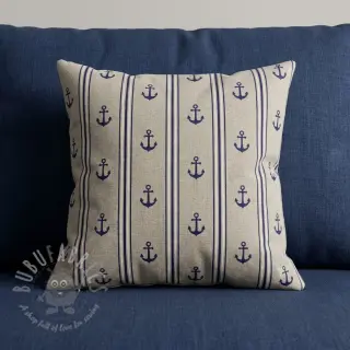Tkanina dekoracyjna Linenlook Stripe Maritime