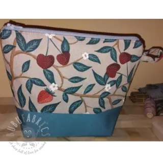 Tkanina dekoracyjna Linenlook Strawberry Cherry
