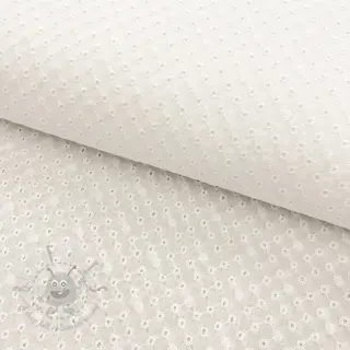 Bawełniana tkanina EMBROIDERY Daniela white
